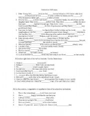 English Worksheet: grammat test before PET exam