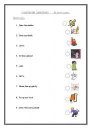 English worksheet: Directions