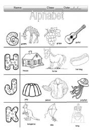 English Worksheet: cont alphabet