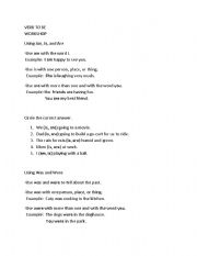 English Worksheet: Verb ton Be