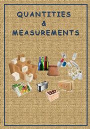 English Worksheet: quantities and measurements
