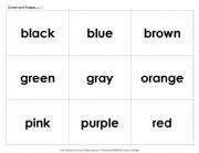 English Worksheet: Colors and Shapes Flashcards