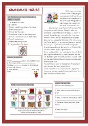 English Worksheet: Grandmas House