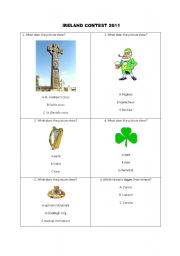 English Worksheet: Ireland Contest 2011