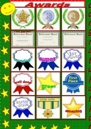 English Worksheet: Awards