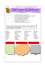 English worksheet: games and sports