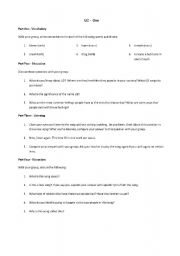 English Worksheet: Song U2 - One