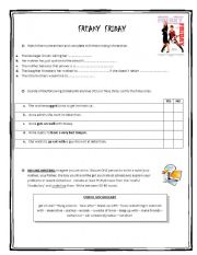 English Worksheet: Freaky Friday