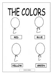 English Worksheet: Colors