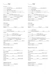 English worksheet: Wasted Time - Kings of Leon