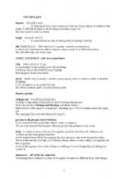 English Worksheet: toefl vocab