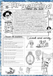 English Worksheet: argentina