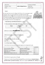 End of term test 2 for the 7th form