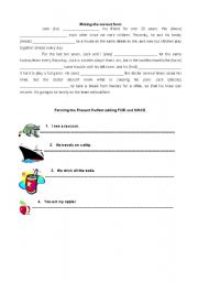 English Worksheet: Present continuous