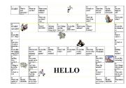 English Worksheet: Introductions Gameboard