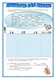 PRESENT SIMPLE & PREPOSITIONS OF TIME 