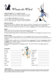 English Worksheet: General information about Winnie the witch