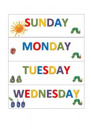 English Worksheet: weekdays