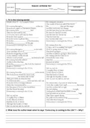 English Worksheet: 