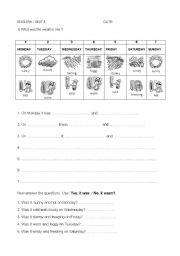 English Worksheet: What was the weather like?