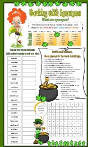 English Worksheet: Synonyms