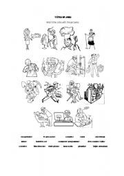 English Worksheet: Types of Jobs
