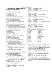 English Worksheet: Quiz 1