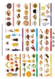 English Worksheet: FOOD POSTER 1/3