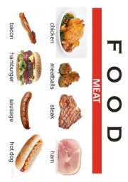 English Worksheet: FOOD POSTER 2/3