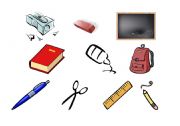 English worksheet: School Objects 