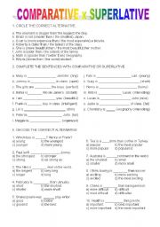 Comparative x Superlative