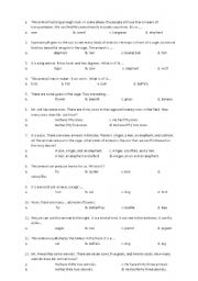 English worksheet: exercise