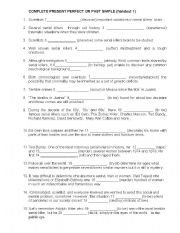 Tense revision (presen perfect/continous, past/present simple) Serial Killers