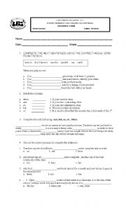 English Worksheet: ket grammar practice/exam