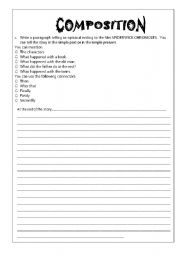 English worksheet: writing a letter