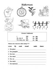 English worksheet: Halloween