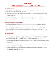 English Worksheet: numbers