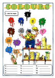 English Worksheet: Colours, colours, colours... of the Rainbow!!!