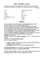 English Worksheet: Australia