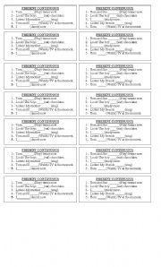 English Worksheet: present continuous