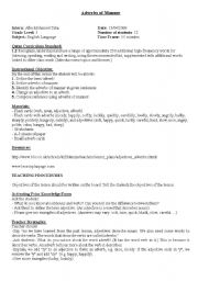 English Worksheet: adverb odf manners