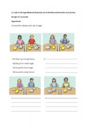 English Worksheet: too many too much enough game