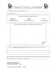 English Worksheet: Listening Center Report