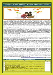 English Worksheet: Kids and 