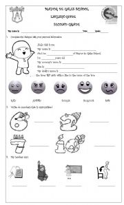 English Worksheet: Second various 