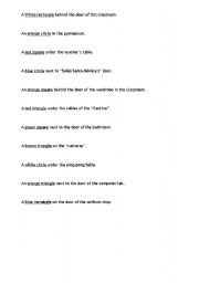 English Worksheet: Shapes hunt!