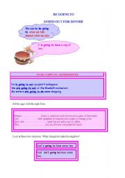 English Worksheet: going to