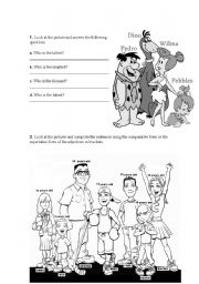 English Worksheet: Comparatives and Superlatives.