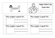 English Worksheet: Fathers Day Coupon Book