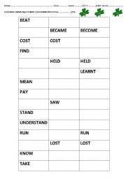 Irregular verbs